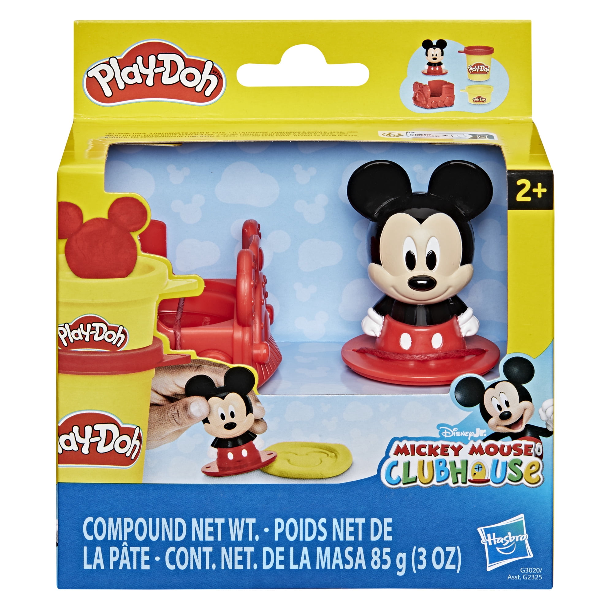 Play-Doh Disney Junior Créations au tampon Mickey Mouse, coffret de pâte à modeler