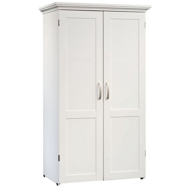 Pemberly Row Armoire de Rangement Artisanale Moderne en Bois d'Ingénierie Polyvalente, Blanc