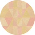 thumbnail image 1 of Ahgly Company Tapis d'Intérieur Ronds Transitionnels Orange Lavables à la Machine, 5 Pieds Rond, 1 of 7