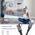 thumbnail image 4 of XIHAMA  Link Cable 16FT(5M) Compatible with Meta/Oculus Quest Link Cable, USB C to USB C VR Headset Cable with Fast Charging and 5Gbps Data Transfer for Gaming PC & USB C Chargers, 4 of 13