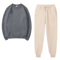 thumbnail image 1 of Besolor Ensembles 2 Pcs pour Femmes Survêtements Décontractés Chandail à Col Rond et Pantalon de Jogging Ensembles d'Entraînement Survêtements, 1 of 5