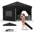 thumbnail image 1 of Bingirl Beach Tent: Pop-Up Canopy with 4 Sidewalls and One-Push Setup, 1 of 7