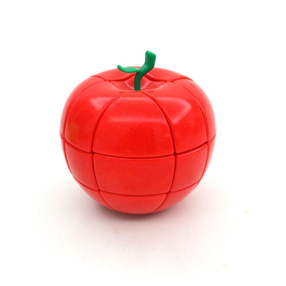 Red Apple Shaped Magic Speed Cube 3x3, Stress Relief Toys for Adults & Children, Cube Educational Creative Puzzle Toys Gifts for Kids Boys Girls Aged 3 4 5 6+
