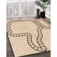 thumbnail image 3 of Ahgly Company Tapis d'Intérieur Lavable à la Machine, Carré, Transitionnel, Brun Pérou, Tapis de Zone, 8 Pieds Carré, 3 of 7