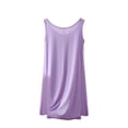 thumbnail image 4 of Timegard Robes de Nuit pour Femmes Col Rond Sans Manches Vêtements de Nuit Confortables Doux Couleur Unie Robe de Nuit Décontractée, 4 of 5