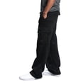 thumbnail image 5 of RKSTN Cargo Pantalon pour Hommes à Multiples Poches, Réfléchissant, Jambe Droite, Salopette de Sport Décontractée, Pantalon Léger à Cordon de Serrage pour la Randonnée en Plein Air, 5 of 5