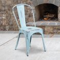 thumbnail image 2 of Bowery Hill Metal Dining Chair in Distressed Dream Blue, 2 of 7