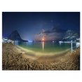 thumbnail image 2 of Beach with Lunar Path - Seashore Photography Canvas Art Print, 2 of 3