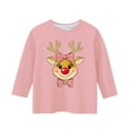 thumbnail image 3 of YUNAFFT Garçons Filles Chemise Décontractée à Imprimé de Noël 3-12 Ans Manches Courtes/longues Col Ras du Cou Mélange Polyester-Spandex Extensible Haut Confortable pour Tenue Festive des Fêtes, 3 of 3