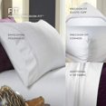 thumbnail image 4 of PureCare Éléments Rayonne Dérivée du Bambou Ensemble de Draps 3 Pcs, Lit Simple, Blanc, 4 of 4