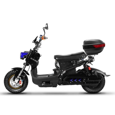 EMMO Monster eBike - Electric Moped Scooter - 84V - 75km Range - QS Motor - Blue - Removable Battery - Storage