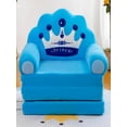 thumbnail image 2 of HomeNest Plush Folding Children's Sofa Backrest Armchair 2 In 1 Folding Children's Sofa Cute Cartoon Lazy Sofa Without Padding Or Padding Core, 2 of 4