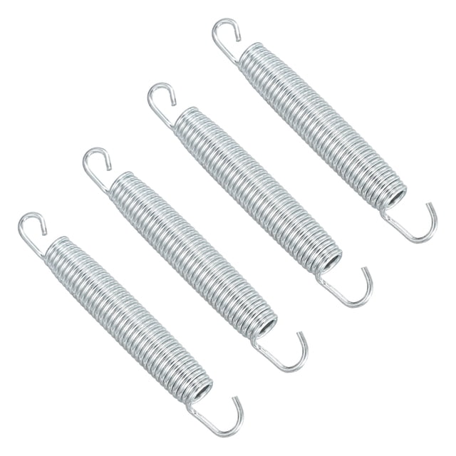 Uxcell Ressorts pour Trampolines, 4 Pcs et Acier au Carbone et Ressort d'Extension pour Rebondisseur de Mise en Forme de 6,5 Pouces, Accessoires de Remplacement Robustes pour Trampolines Universels
