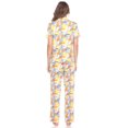 thumbnail image 4 of White Mark Women's Tropical Short Sleeve Button-Down Pajama Set, 4 of 6