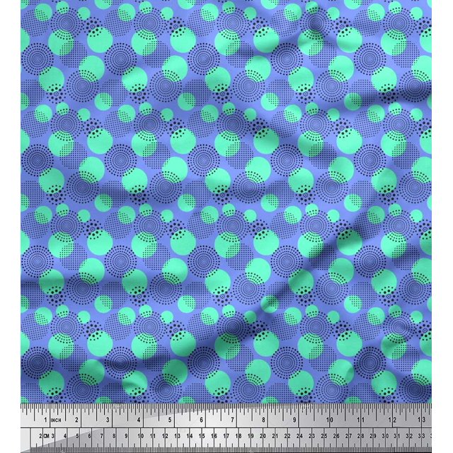 Soimoi Rayon Fabric Dots Small Print Fabric by The Yard 56 Inch Wide