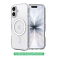 thumbnail image 3 of onn MagSafe Compatible Phone Case (Clear) and Glass Screen Protector with Easy Application Tray for iPhone 17, 3 of 10