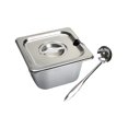 thumbnail image 4 of Stainless Steel Hotel Pans Steam Table Pan with Lids Commercial Food Storage Containers Chafing Dishes for Dish Kitchen Home C, 4 of 7