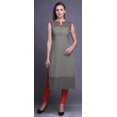 thumbnail image 2 of Bimba Tuniques Droites pour Femmes Imprimées Sans Manches Kurti Décontractée Robe Grande, 2 of 5