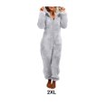 thumbnail image 3 of mmirethe Warm Solid Color Jumpsuit Cute And Machine Washable Breathable Polyester Soft Cozy Versatile Comfort grey XXL, 3 of 6