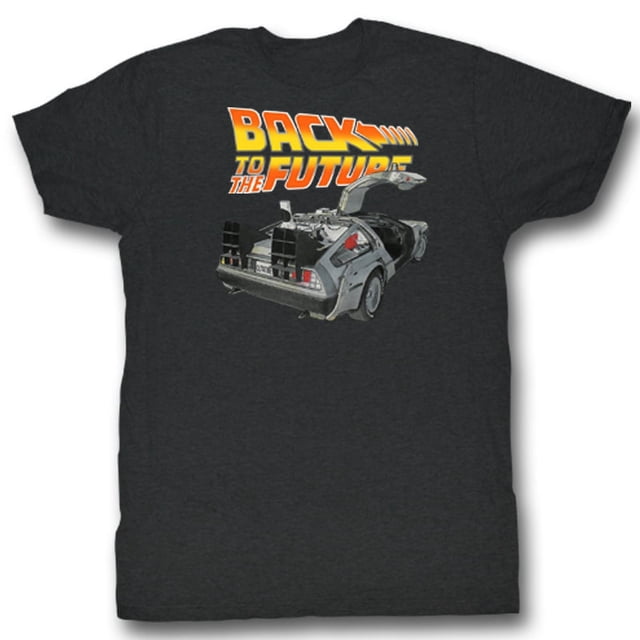 Back To The Future Films Voiture Btf Adulte T-Shirt à Manches Courtes