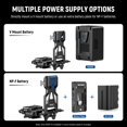 thumbnail image 3 of NEEWER Foldable V Mount Battery Plate with Arca Type Quick Release Camera Baseplate, Lightweight DSLR Camera Video Rig Compatible with Smal, 3 of 9