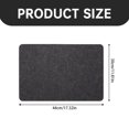 thumbnail image 3 of Oleegame 2PC Air Fryer Pad Kitchen Counter Mat Countertop Protector Non Slip Appliance Moving Mat For Air Fryer Coffee Maker Toaster Black, 3 of 6