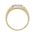 thumbnail image 2 of 3/8ct Diamond Mens Ring 14k White & Yellow Gold Two Tone, 2 of 2