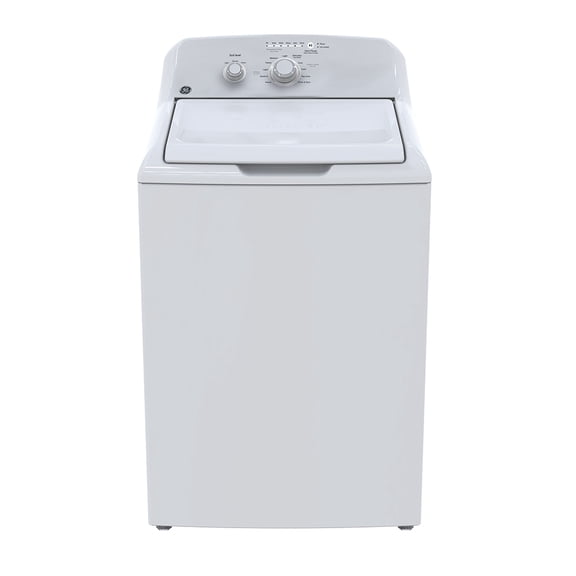 GE® Laveuse de Panier en Acier Inoxydable Blanche, Capacité de 4,4 Pi3 (IEC) - GTW302BMPWW