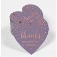 thumbnail image 2 of Inkdotpot Pack Of 50 Real Rose Gold Foil Paper Tags Thanks From The New Wedding Favor Hang Tags, 2 of 6