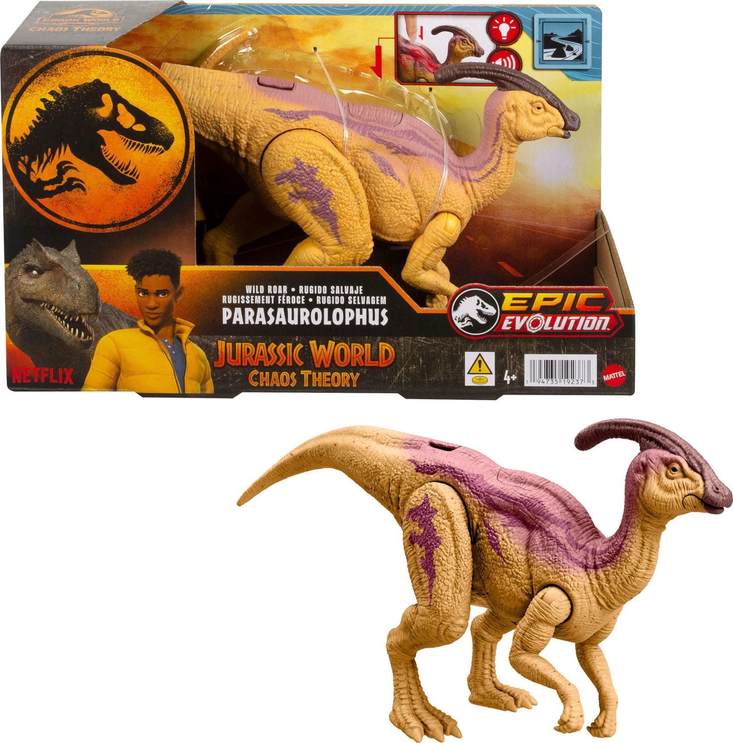 Jurassic World-Parasaurolophus Rugissement Féroce-Figurine articulée