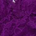 thumbnail image 2 of Womens‘ Deep V Neck Full Coverage Bra Longline Wirefree Lace Bra Blue, 2 of 7