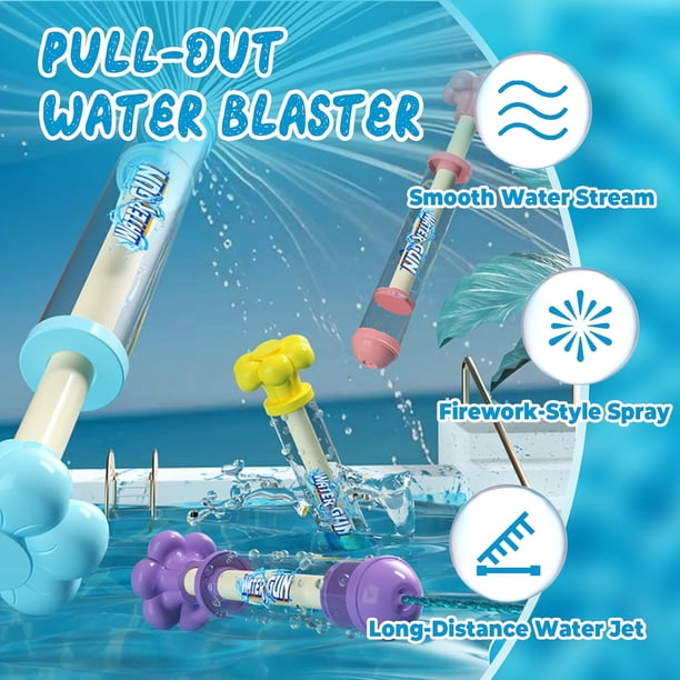 Lot De 4 Pistolets à Eau En Forme De Feu D'artifice, 500 Ml, 360 Modes