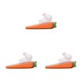 thumbnail image 2 of Thinsony Playful Animal Shaped Door Stopper Non for Slip Safety Cartoon for Office Door Seam Rabbit 3Set, 2 of 6