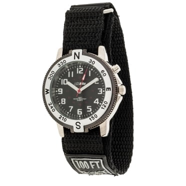Globlu Mens Black Fastwrap Easy Read Analog Watch