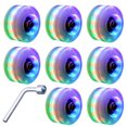 thumbnail image 1 of Bangcool Roue de Patin à Roulettes Décorative 8 Pcs Roue de Quad Lumineuse Accessoires de Patinage, 1 of 10