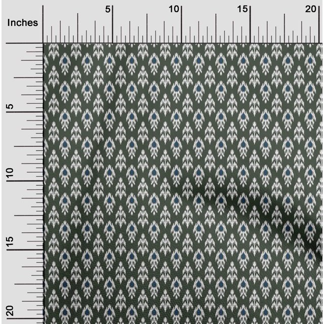 oneOone Silk Tabby Fabric Ethnic Ikat Print Fabric By Yard 42 Inch Wide