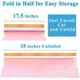 thumbnail image 4 of TickJOY Iridescent Cellophane Wrap, Rainbow Color, 35in x 50ft, Gift Wrap Paper, 4 of 7
