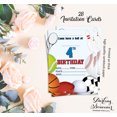thumbnail image 5 of Darling Souvenir Blue Birthday Invitation Card Printable Fill or Write In Blank Invites Party Supplies Pack Of 28 5 x 7 Inches, 5 of 5