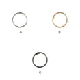 thumbnail image 3 of tredstone 50 Pieces Metal Binder Rings Albums Loose-leaf Book Hoops for Home Notepad Cards Scrapbook Craft Office Binding Black inner 20mm, 3 of 9