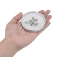 thumbnail image 4 of Unique Bargains Perles 8 mm en Acier Inoxydable 4 mm Trou Dia Perle pour Bricolage, Ton Argent Lot de 10, 4 of 6