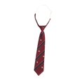 thumbnail image 1 of Boys Girls Solid Color Tie Pre-Tied Adjustable Kids Necktie For Wedding School Graduation Red C, 1 of 3