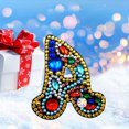 thumbnail image 4 of Porte-clés de Noël 26 Lettres Pendentif Strass, 4 of 8