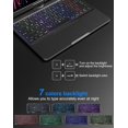 thumbnail image 2 of Wireless Touch Keyboard Case for iPad (A16) 11th Generation 11 Inch 2025, iPad 10th Generation 10.9 inch 2022 with Clear Hard PC Back & Trackpad & Backlight & 360° Rotatable & Pencil Holder, 2 of 7