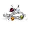 thumbnail image 1 of Sterling Silver Rhodium-plated Family Jewelry Mounting XMR4/4SSM-10 (mm x 3mm), 1 of 3
