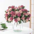 thumbnail image 3 of Xingzhi 4pcs/set Good Hand Feeling Artificial Flowers With Good Texture For Sensory Delight Silk Home Decoration For DIY Red 1Set, 3 of 6
