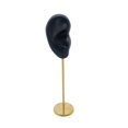 thumbnail image 2 of Earring Display Stand Human Ear Photography Display Model Stud Holder Showcase Jewelry Organizer Right Ear Black, 2 of 9