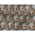 thumbnail image 4 of oneOone Viscose Jersey Fabric Spiral & Floral Block Printed Craft Fabric BTY 60 Inch Wide, 4 of 4
