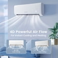 thumbnail image 2 of Costway Climatiseur Mini-Split 18 000 BTU avec Thermopompe et Télécommande, 2 of 10