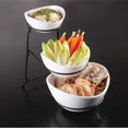 thumbnail image 1 of Gracious Dining 3-Tier Oval Serving Bowl Set, 1 of 2
