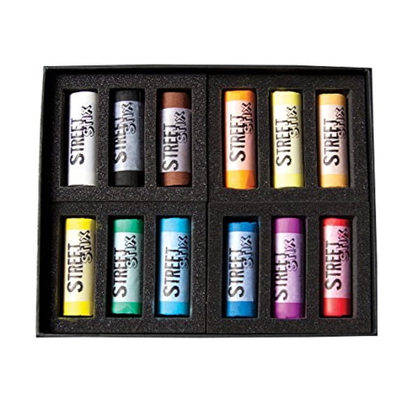 Jack Richeson 427375 Pastels Stix de Rue (Ensemble de 12)